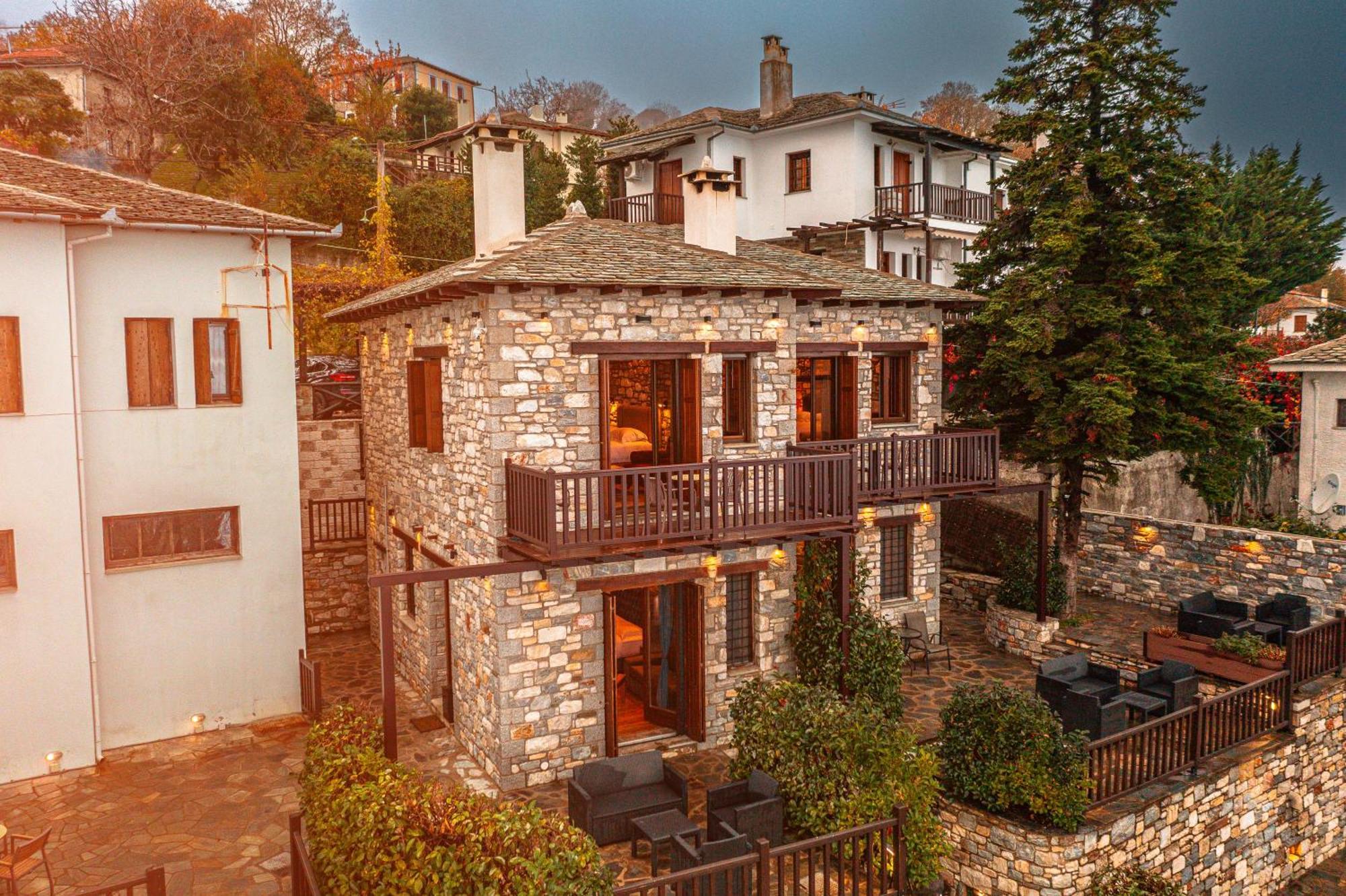 Mple Feggari Apartment Mouresi Bagian luar foto